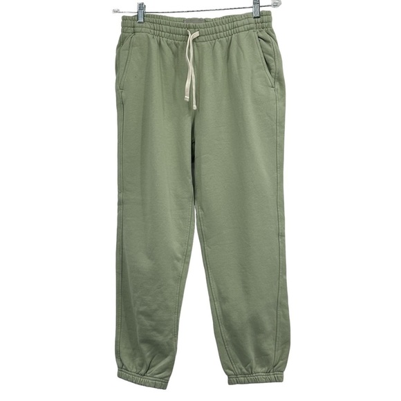 NEW EVERLANE The Track Jogger Ankle Pant Laurel Light Green Cotton Size XS - Picture 3 of 8